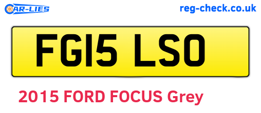 FG15LSO are the vehicle registration plates.