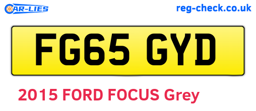 FG65GYD are the vehicle registration plates.