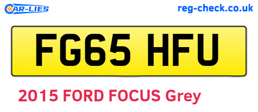 FG65HFU are the vehicle registration plates.