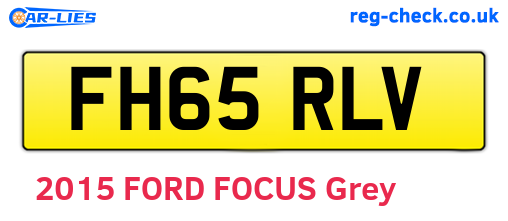 FH65RLV are the vehicle registration plates.
