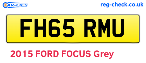 FH65RMU are the vehicle registration plates.