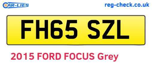 FH65SZL are the vehicle registration plates.