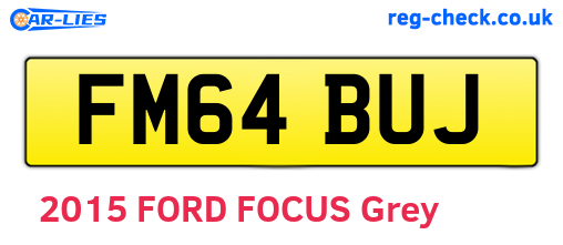 FM64BUJ are the vehicle registration plates.