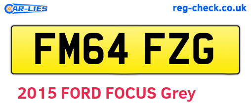 FM64FZG are the vehicle registration plates.
