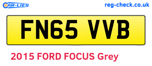 FN65VVB are the vehicle registration plates.