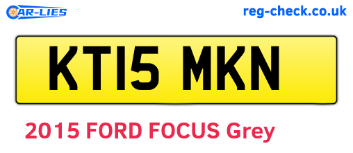 KT15MKN are the vehicle registration plates.