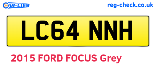 LC64NNH are the vehicle registration plates.