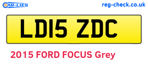 LD15ZDC are the vehicle registration plates.