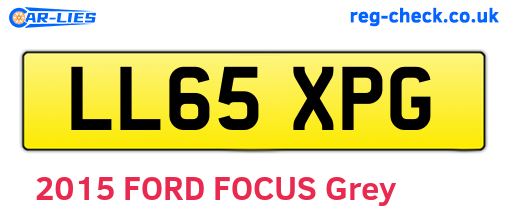 LL65XPG are the vehicle registration plates.