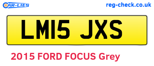LM15JXS are the vehicle registration plates.