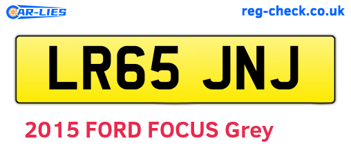LR65JNJ are the vehicle registration plates.