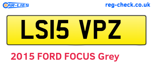 LS15VPZ are the vehicle registration plates.