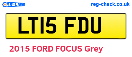 LT15FDU are the vehicle registration plates.