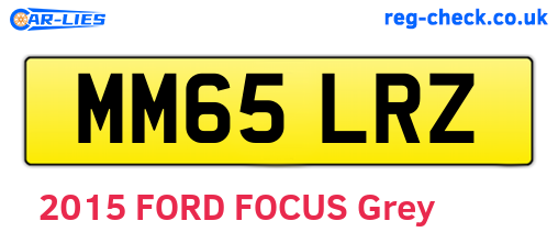 MM65LRZ are the vehicle registration plates.
