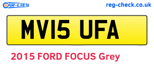 MV15UFA are the vehicle registration plates.