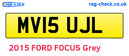 MV15UJL are the vehicle registration plates.