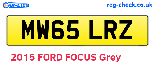 MW65LRZ are the vehicle registration plates.