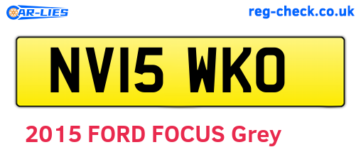 NV15WKO are the vehicle registration plates.