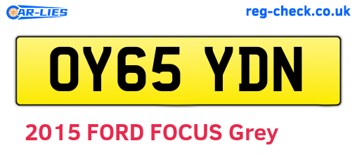 OY65YDN are the vehicle registration plates.