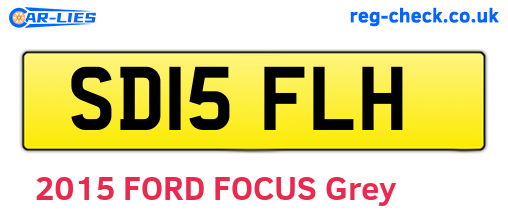 SD15FLH are the vehicle registration plates.