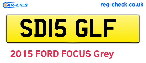 SD15GLF are the vehicle registration plates.