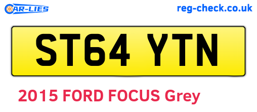 ST64YTN are the vehicle registration plates.