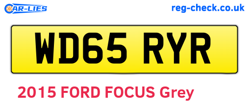 WD65RYR are the vehicle registration plates.