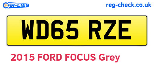 WD65RZE are the vehicle registration plates.