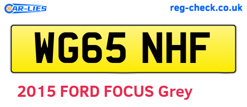 WG65NHF are the vehicle registration plates.