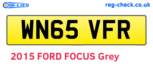 WN65VFR are the vehicle registration plates.