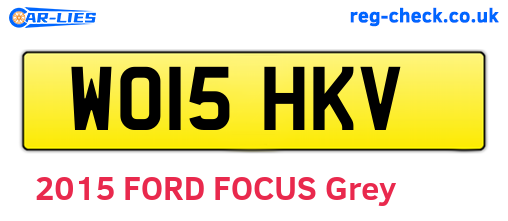 WO15HKV are the vehicle registration plates.