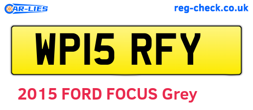 WP15RFY are the vehicle registration plates.