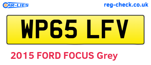 WP65LFV are the vehicle registration plates.