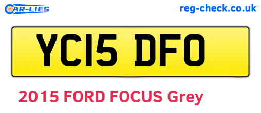 YC15DFO are the vehicle registration plates.