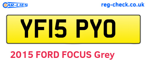 YF15PYO are the vehicle registration plates.