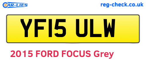 YF15ULW are the vehicle registration plates.