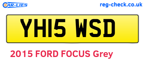 YH15WSD are the vehicle registration plates.
