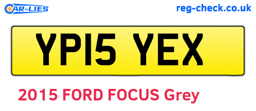 YP15YEX are the vehicle registration plates.