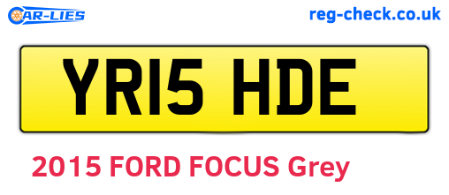 YR15HDE are the vehicle registration plates.