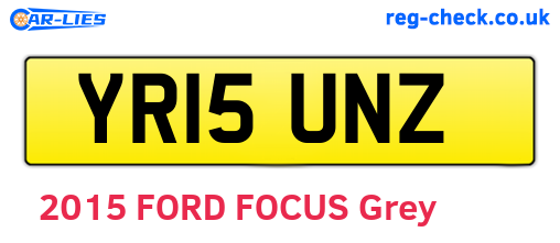 YR15UNZ are the vehicle registration plates.