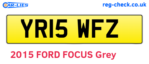 YR15WFZ are the vehicle registration plates.