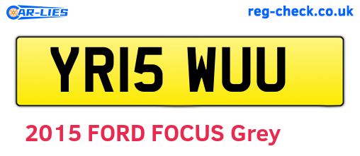 YR15WUU are the vehicle registration plates.