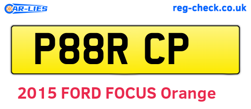 P88RCP are the vehicle registration plates.
