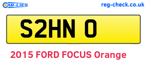 S2HNO are the vehicle registration plates.
