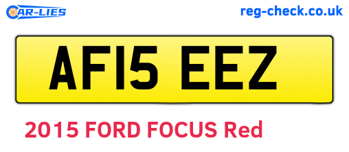 AF15EEZ are the vehicle registration plates.