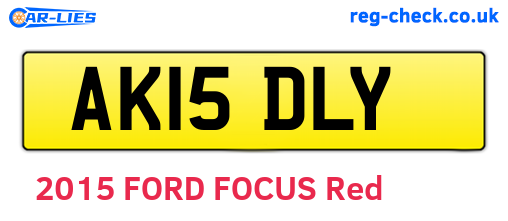AK15DLY are the vehicle registration plates.