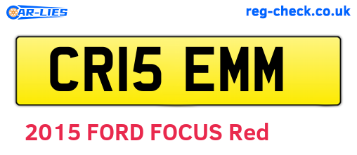 CR15EMM are the vehicle registration plates.