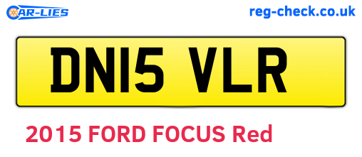 DN15VLR are the vehicle registration plates.