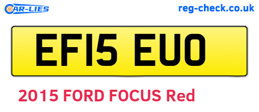 EF15EUO are the vehicle registration plates.