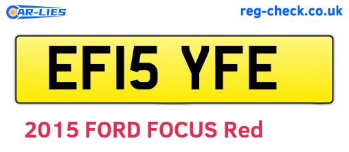 EF15YFE are the vehicle registration plates.